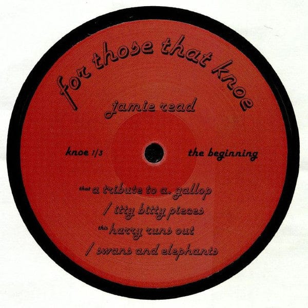 Jaime Read - The Beginning (12") For Those That Knoe Vinyl