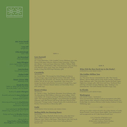 Jake Xerxes Fussell - Good and Green Again (LP) Paradise Of Bachelors Vinyl 843563140123