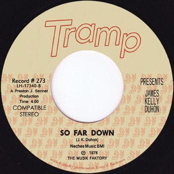 James Kelly Duhon – So Trusting / So Far Down (7", Tramp Records, 2021) Back Cover