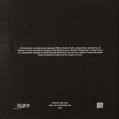Jan Svensson - Pogrom - Electronic Music By Jan Svensson 1990 (LP, Ltd, Whi) UFO Mongo, iDEAL Recordings