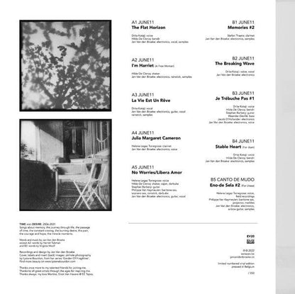 Jan Van den Broeke - Time And Desire (LP) EE Tapes Vinyl