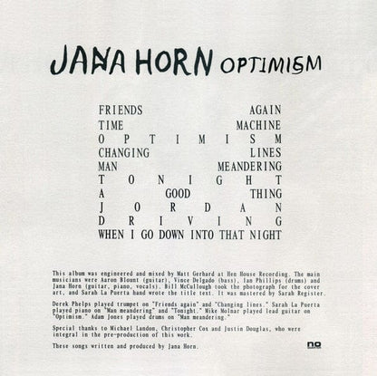 Jana Horn - Optimism (LP) No Quarter Vinyl