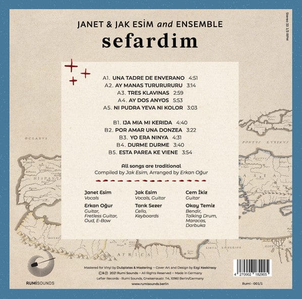 Janet & Jak Esim - Sefardim (LP) Rumi Sounds Vinyl 4270002182905