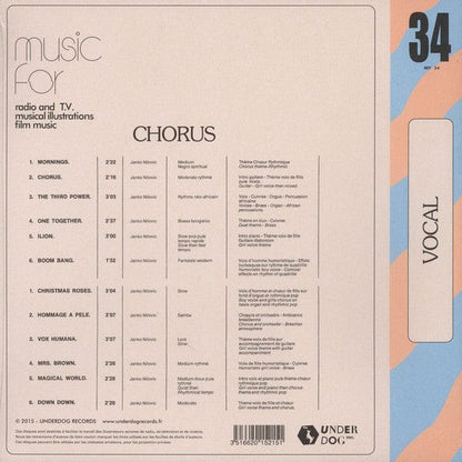 Janko Nilovic - Chorus (LP) Underdog Records (3) Vinyl 3516620152151
