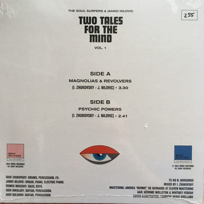 Janko Nilovic The Soul Surfers – Two Tales For The Mind Vol. 1 (7", Broc Recordz, 2022) Back Cover