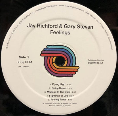 Jay Richford & Gary Stevan - Feelings (LP) Be With Records Vinyl 4251804123709