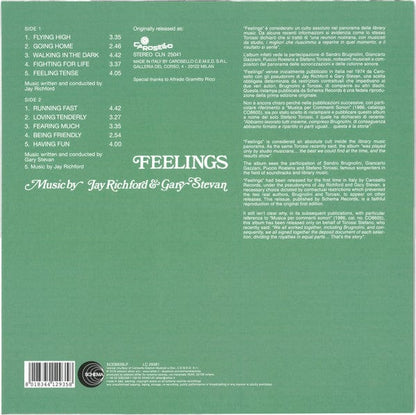 Jay Richford & Gary Stevan - Feelings (LP) Schema,Schema Vinyl 8018344129358