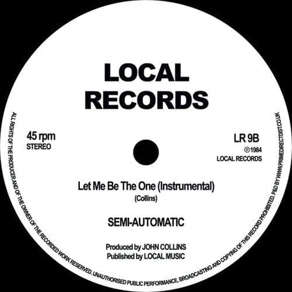 Jaye Williams - Let Me Be The One (12", RE) Local Records