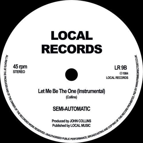 Jaye Williams - Let Me Be The One (12") Local Records Vinyl