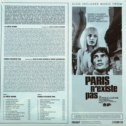 Jean-Claude Vannier - La Bête Noire/Paris N'Existe Pas (LP) Finders Keepers Records Vinyl 5060099507625
