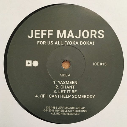 Jeff Majors - For Us All (Yoka Boka) (LP, Album, RE) Invisible City Editions