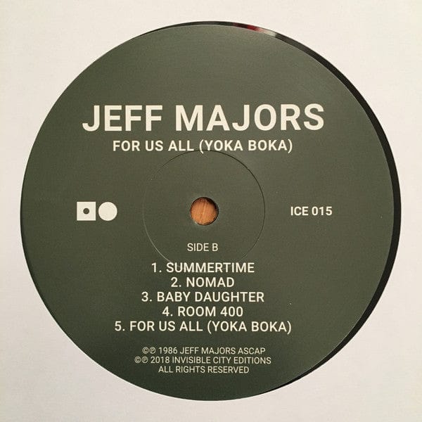 Jeff Majors - For Us All (Yoka Boka) (LP, Album, RE) Invisible City Editions