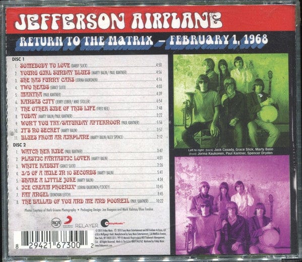 Jefferson Airplane - Return To The Matrix - February 1, 1968 (2xCD