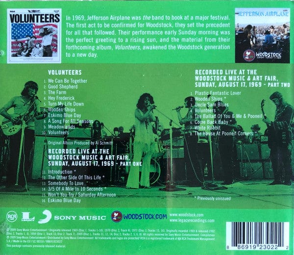 Jefferson Airplane - The Woodstock Experience (2xCD) – Further Records