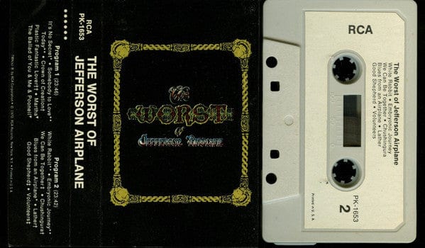 Jefferson Airplane - The Worst Of Jefferson Airplane (Cassette) RCA Cassette