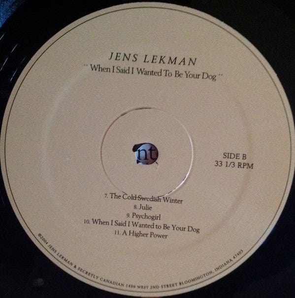 Jens Lekman - When I Said I Wanted To Be Your Dog (LP) Secretly Canadian Vinyl 656605010717