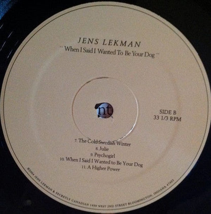 Jens Lekman - When I Said I Wanted To Be Your Dog (LP) Secretly Canadian Vinyl 656605010717