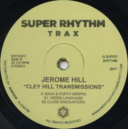 Jerome Hill - Cley Hill Transmissions (12") Super Rhythm Trax