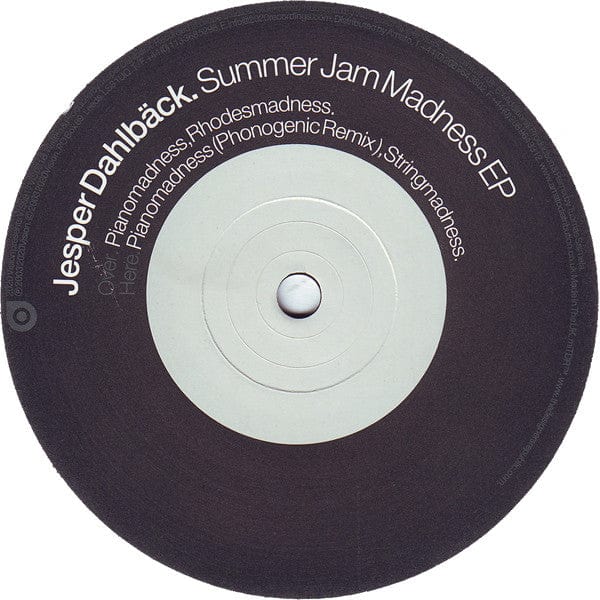 Jesper Dahlbäck - Summer Jam Madness EP (12") 20:20 Vision Vinyl 5060001263717>