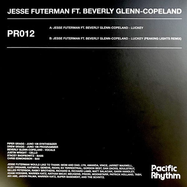 Jesse Futerman, Beverly Glenn-Copeland - Luckey (12") on Pacific Rhythm at Further Records