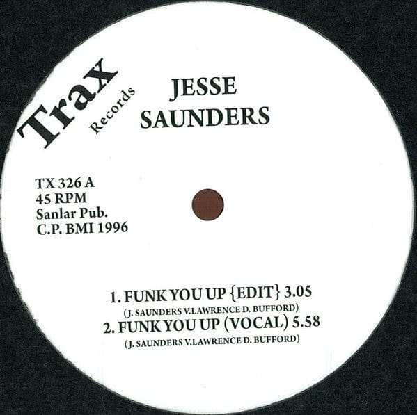 Jesse Saunders - Funk You Up (12", RE, RM) Trax Records