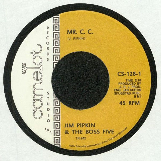 Jim Pipkin & The Boss Five - Mr. C.C. / Walkin' The Duck (7") Tramp Records Vinyl