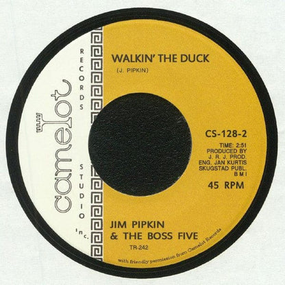 Jim Pipkin & The Boss Five – Mr. C.C. / Walkin' The Duck (7", Tramp Records, 2018) Back Cover