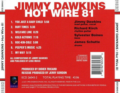 Jimmy Dawkins - Hot Wire 81 (CD) Evidence (5) CD 730182604320