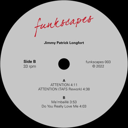 Jimmy Patrick Longfort - ATTENTION! (12") funkscapes Vinyl