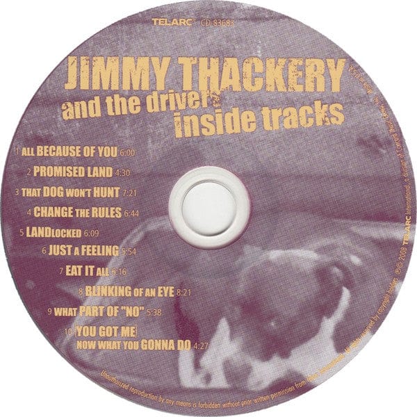 Jimmy Thackery & The Drivers - Inside Tracks (CD) Telarc Blues CD 089408368325