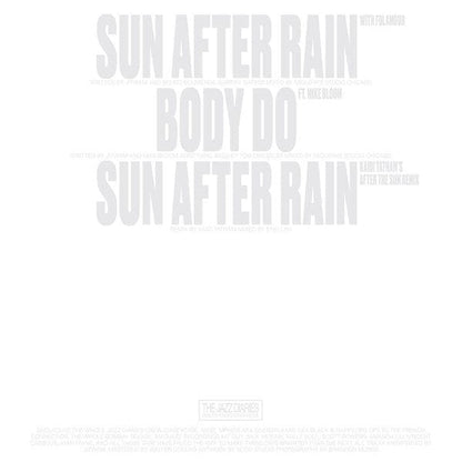 Jitwam - Sun After Rain EP (12", EP, Whi) The Jazz Diaries