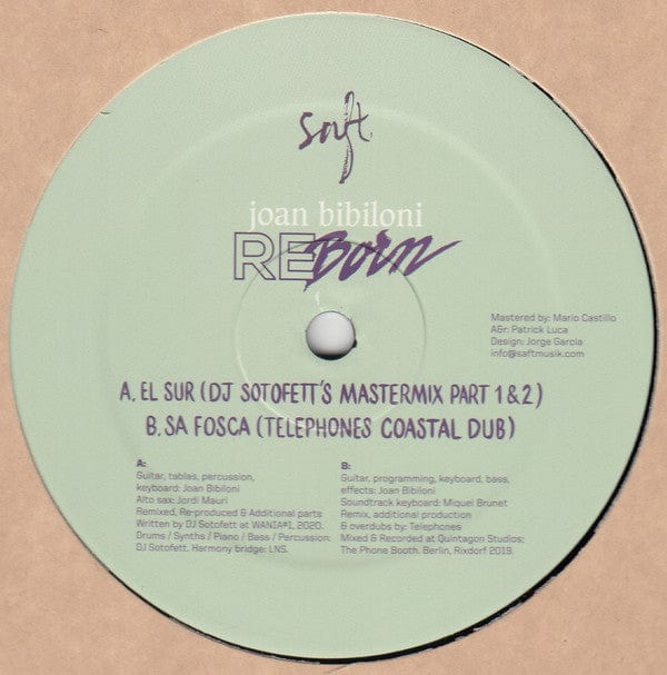 Joan Bibiloni - Re-Born (12") Saft Vinyl