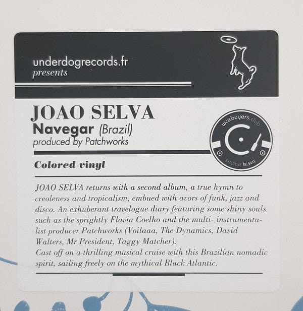 João Selva – Navegar (LP, Translucent Blue, Underdog Records, 2021) Image 4