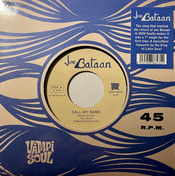 Joe Bataan - Call My Name (7") Vampi Soul Vinyl