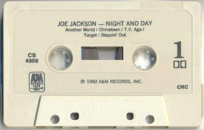 Joe Jackson - Night And Day (Cassette) A&M Records Cassette