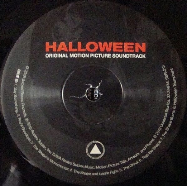 John Carpenter, Cody Carpenter , And Daniel Davies - Halloween (Original Motion Picture Soundtrack) (LP) Sacred Bones Records Vinyl 0843563106778