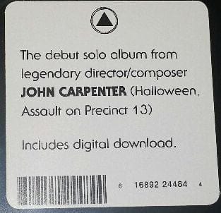John Carpenter - John Carpenter's Lost Themes (LP) Sacred Bones Records Vinyl 616892244844
