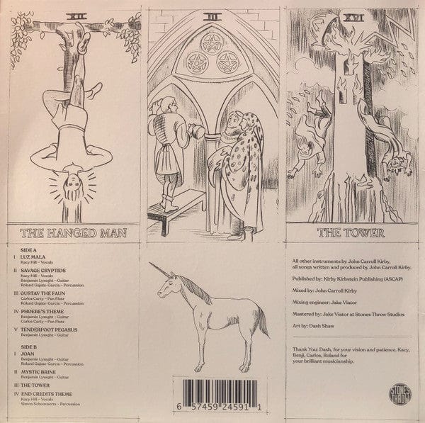 John Carroll Kirby – Cryptozoo (LP, Stones Throw Records, 2022) Back Cover