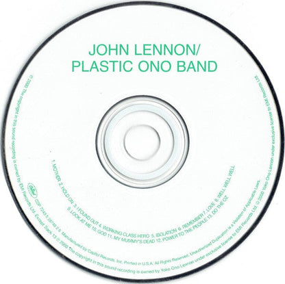 John Lennon – John Lennon / Plastic Ono Band (CD, Capitol Records, 2000) Image 3
