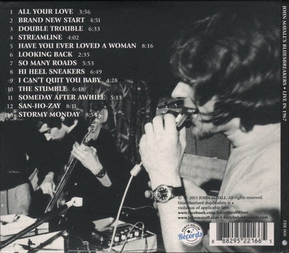 John Mayall's Bluesbreakers – Live In 1967 (CD, Forty Below Records, 2015) Back Cover