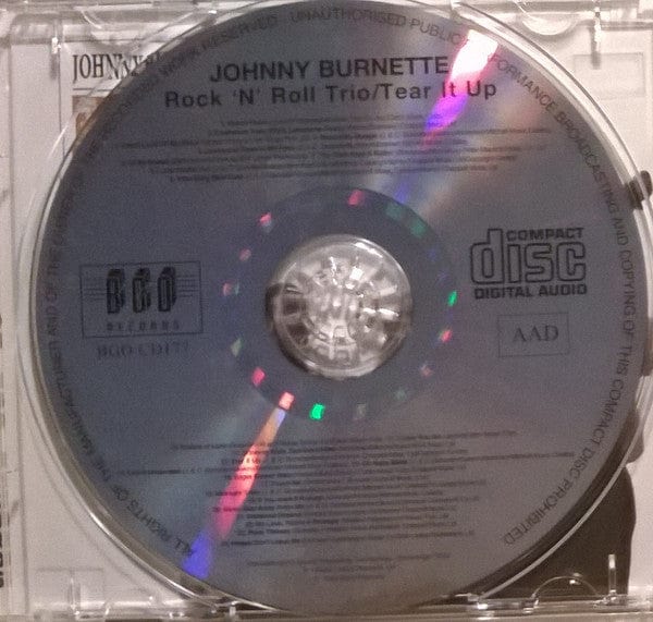 Johnny Burnette - Rock 'N' Roll Trio / Tear It Up (CD) BGO Records,BGO Records CD 5017261201775