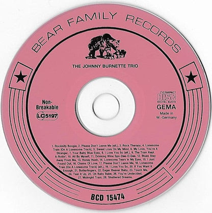 Johnny Burnette Trio* - Rockbilly Boogie (CD) Bear Family Records CD 790051154745