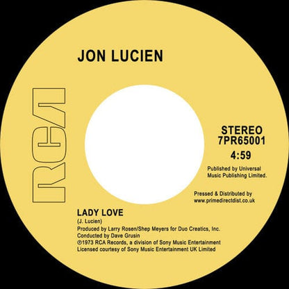 Jon Lucien - Lady Love (7") RCA Vinyl 5060202593354