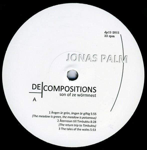 Jonas Palm - Decompositions (LP) Djuring Phonogram, Börft Records