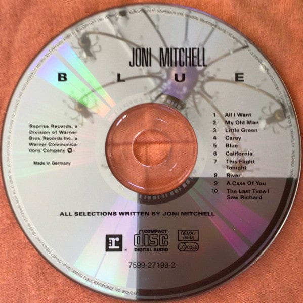 Joni Mitchell - Blue (CD) Reprise Records CD 075992719926