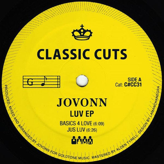 Jovonn - Luv EP (12") Clone Classic Cuts Vinyl