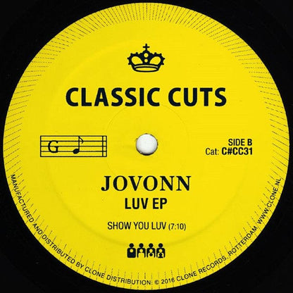 Jovonn - Luv EP (12") Clone Classic Cuts Vinyl