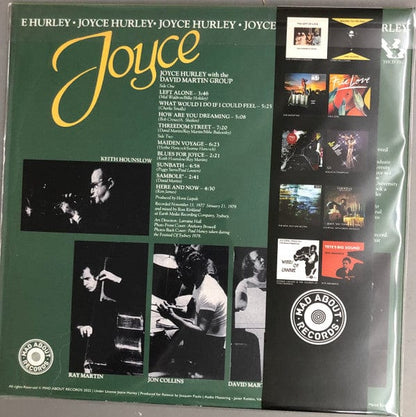 Joyce Hurley - Joyce (LP) Mad About Records Vinyl 4040824091460