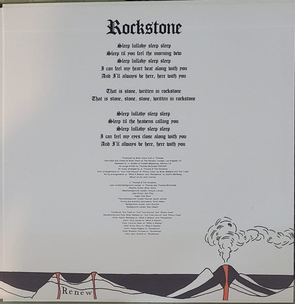 Jr. Thomas & The Volcanos - Rockstone (LP) Colemine Records Vinyl 674862653782