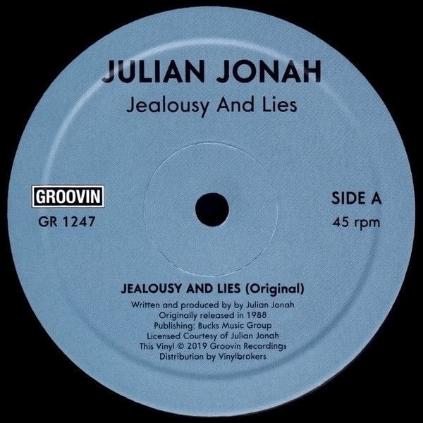 Julian Jonah - Jealousy And Lies (12", RE) Groovin Recordings